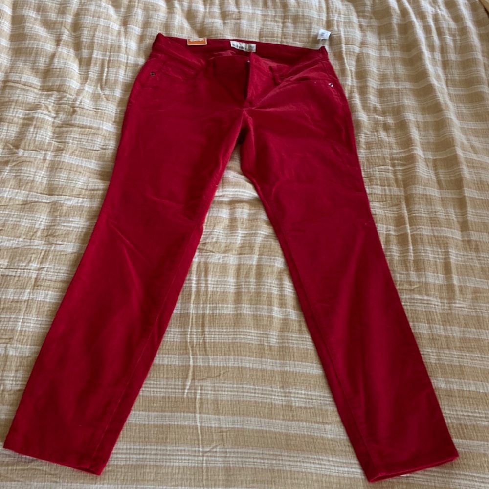 NWT Old navy Rock Star Red Cords